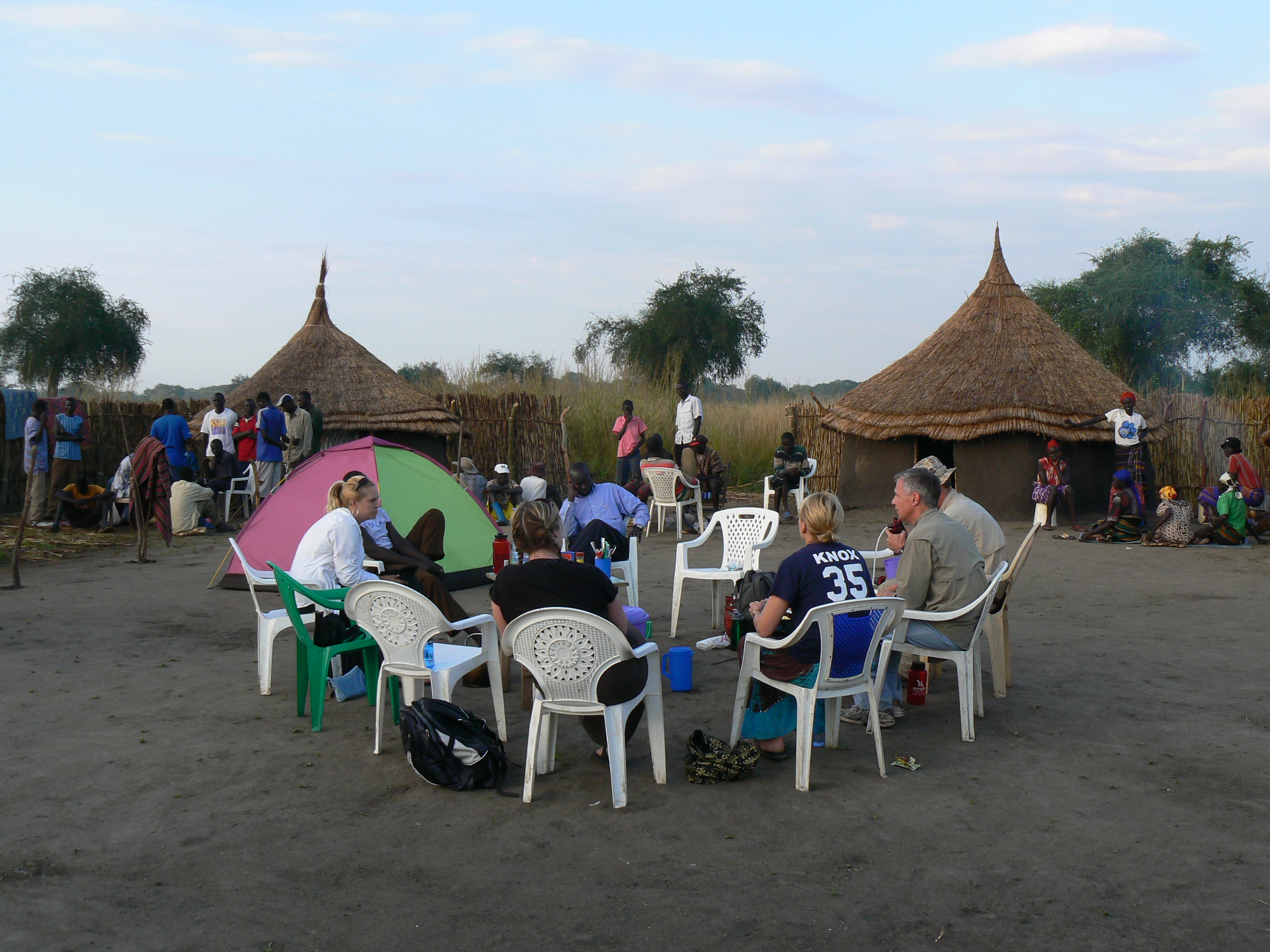 Participatory community discussion in the village